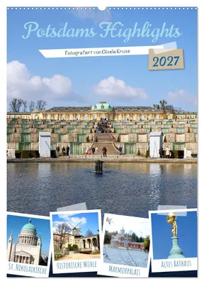 Produktbild von Potsdams Highlights (Wandkalender 2027 DIN A2 hoch), CALVENDO Monatskalender