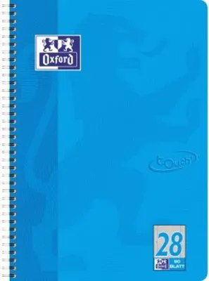 Produktbild von Oxford Collegeblock Touch A4+ kariert 80 Blatt meerblau