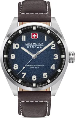 Produktbild von SWISS MILITARY HANOWA Herrenuhr Quarzuhr dunkelbraun / blau onesize Herren 42 SMWGA0001502, SMWGA0001530, SMWGA0001550, SMWGA0001551