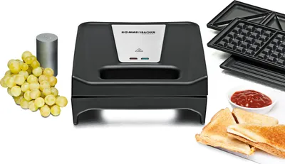 Produktbild von Multi Toast & Grill SWG 700 Max, 3 antihaftbeschichtete Platten-Sets für Waffeln, Sandwich Toasts, Gegrilltes, flexibles Scharnier, 700 Watt
