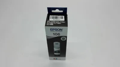 Produktbild von Epson 106 EcoTank Photo Black ink bottle, Original, Foto schwarz, Epson, - EcoTank ET-7750 - EcoTank ET-7700, 70 ml, Tintenstrahldrucker