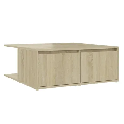 Obrázek produktu pro vidaXL Konferenční stolek Sonoma Dub 80x80x31 cm Materiál dřeva
