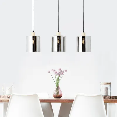 Produktbild von BRILLIANT höhenverstellbare Rauchglas Hängelampe WEALD | 120 x 90 cm | 3 x E27 max. 40W | Metall, Glas, Holz