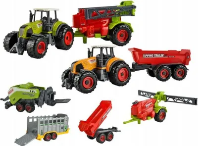 Produktbild von Kruzzel 6136 Bauernhof-Set, 6-teilig, Maßstab 1:30, grün