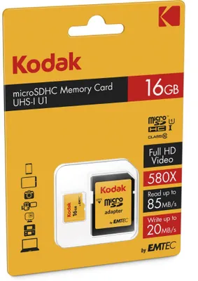 Produktbild von Kodak microSD Speicherkarte 16 GB