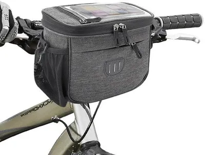 Produktbild von Fahrradträger - Fahrradlenker - für Motorrad, Mountainbike & Scooter - Abnehmbar - mit Reflexmaterial - wasserdicht (22x17x11cm)