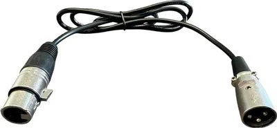 Immagine prodotto di Cavo di prolunga XLR da 1 m con connettore a 3 pin (maschio/femmina) per caricabatterie, microfono e audio