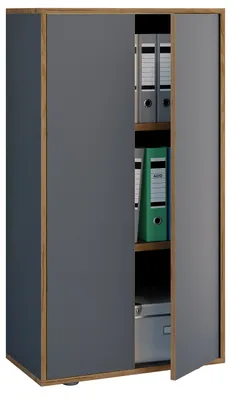 Immagine prodotto di Armadio dell'ufficio del gabinetto dell'ufficio di legno Salia 3 volte Larghezza 60 cm Porte di tornitura