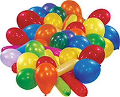 Produktbild von Ballons 25 Stück farblich sortiert