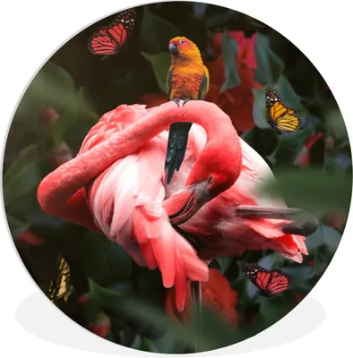 Produktbild von MuchoWow® - Wand Kreis - Das Schlafzimmer - Die Bilder - Wandmalerei - Kunst für das Haus - das Plastik
