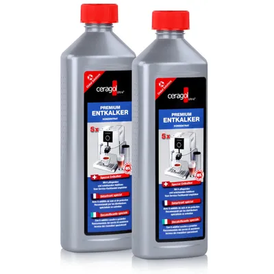 Produktbild von 2x Ceragol Ultra Premium Entkalker 500 ml für Kaffeevollautomaten