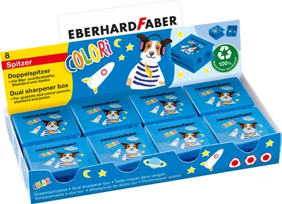 Obrázek produktu pro EBERHARD FABER 585150 EBERHARD FABER Dosenspitzer doppelt Colori blau