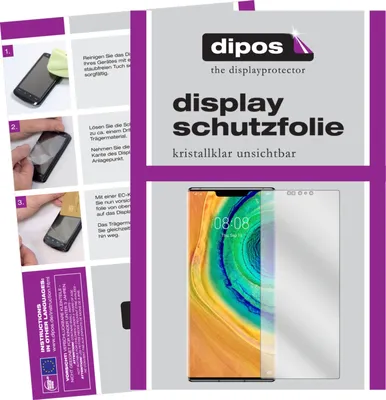 Produktbild von 2x Schutzfolie für Huawei Mate 30 Pro klar Displayschutzfolie Folie Display Schutz dipos