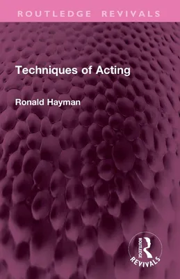 Produktbild von Techniques of Acting