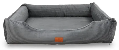 Produktbild von Petliving orthopädisches Hundebett Lara XXL anthrazit, 125 x 95 cm, Cord, Bezug abnehm- und waschbar, EU, modern und robust