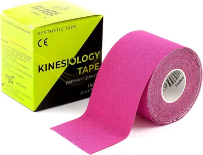 Imagen del producto de Cinta kinesiológica de alta adherencia, 5 cm x 5 m, resistente al agua y al sudor, ideal para deportes y rehabilitación