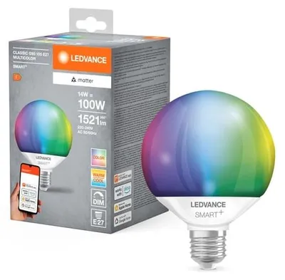 Produktbild von LEDVANCE SMART+ MATTER, 14 W, 0,5 W, E27, 1521 lm, 20000 h, Multi, Weiß