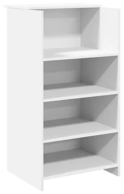 Immagine prodotto di Bancone di Ricevimento Bianco con Ripiano Integrato 55 x 50 x 103,5 cm