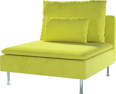 Produktbild von Dekoria Bezug für Söderhamn Sitzelement 1, limone, Bezug für Sitzelement 1