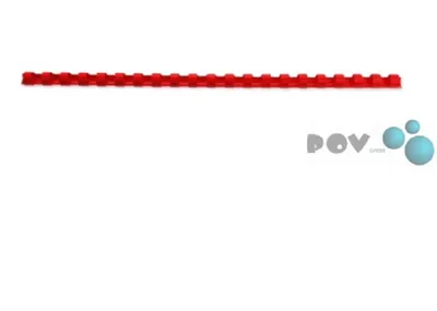 Produktbild von GBC CombBind Plastikbinderücken, rot, 8mm (100), Rot, 45 Blätter, Polyvinylchlorid (PVC), A4, 100 Stück(e)