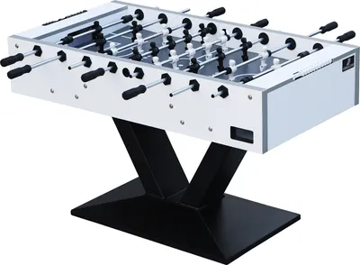 Immagine prodotto di Cougar Worldcup Premium Pro Tavolo da calcio in bianco | Football Table incl 4 palle e contapunti | Tavolo da calcio per bambini e adulti 141x76x90 cm