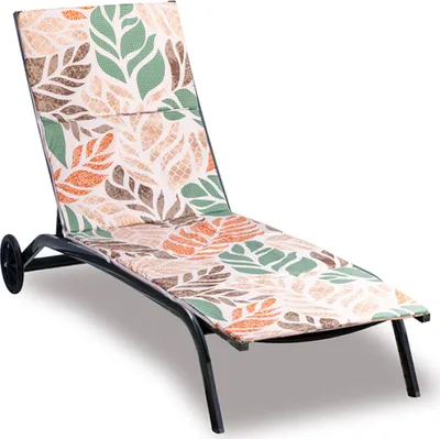 Zdjęcie produktu dla Poduszka na leżak plażowy – pokrowiec zapinany na zamek błyskawiczny – 55 x 195 cm – zielona, musztardowa, beżowa