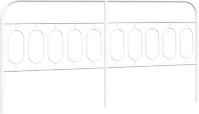 Produktbild von vidaXL Ersatz-Kopfteil Metall Weiß 200 cm