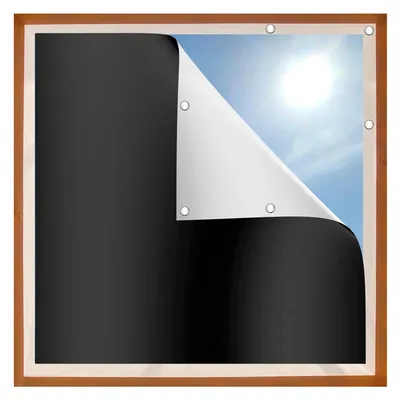 Verdunkelungsrollo, Polyester, zuschneidbar, 100 x 145 cm, ohne Bohren