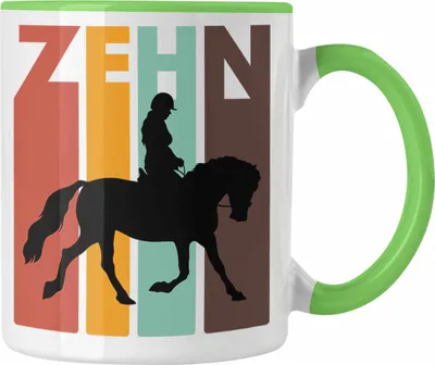Produktbild von Trendation - 10. Geburtstag Mädchen Reiterin Geschenk 10 Geburtstagsgeschenk Tochter Pferde Pferdeliebhaber (Grün)