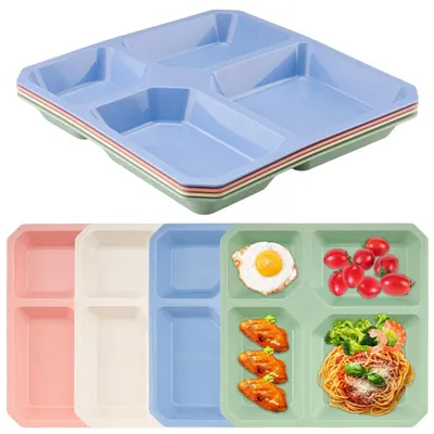Productafbeelding van Set van 4 Verdeelde Borden - 26 x 26 cm
