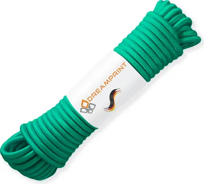 Produktbild von Dreamprint Expanderseil 10m Grün 6mm Ø – Gummiseil, Planenseil