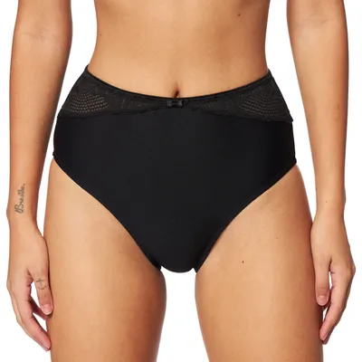 Produktbild von Triumph Modern Lace+Baumwolle Maxi, Farbe: Black 04/0004, Größe: 38 Maxi Slip