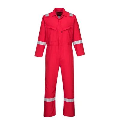 Image de Combinaison Portwest AF73 Araflame Argent Rouge T. 44