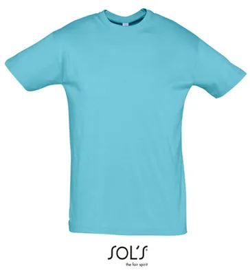 Image de SOLs 11380 | Regent 150 T-shirt homme - Couleur : Atoll Blue - Taille : XXL