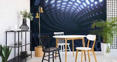 Produktbild von Fototapete Vlies Tapete zauberhafter 3D Tunnel - ABSTRAKTION 315 cm (B) x 210 cm (H) Wandbild Wanddeko