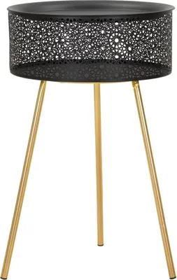 Immagine prodotto di Tavolino Basso Ø40x65 cm in Metallo Nero
