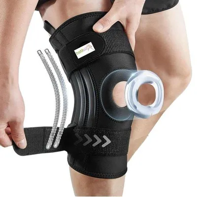 Produktbild von Famanu Kniebandage Set - Anatomisch geformt, verstellbar, für Sport und Rehabilitation
