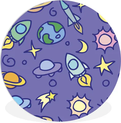 Produktbild von MuchoWow® - Schlafzimmer - Bilder - Der Kreis - Kunst für die Wohnung - Plastik - Kunstdruck - Wandbild