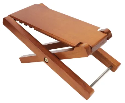 Immagine prodotto di Solidchoice - Poggiapiedi in legno per chitarra, regolabile in altezza