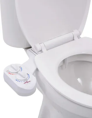 Image de vidaXL Bidet pour siège de toilette Eau chaude Eau froide Buse unique