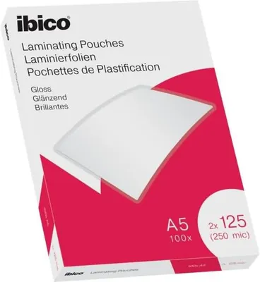 Obrázek produktu pro Ibico 627315, Průhledná, Lesklý, A5, 154 mm, 216 mm, 100 kusů
