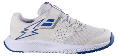 Image de BABOLAT PULSION ALL COURT KID, chaussures de tennis pour enfants, couleur beige, taille 29