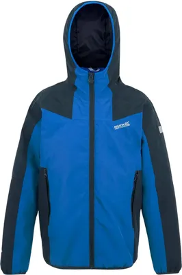 Produktbild von Regatta - "Volcanics" Jacke, wasserfest für Kinder, Reflektierend RG12337 (146-152) (Marine/Schnorchel-Blau)