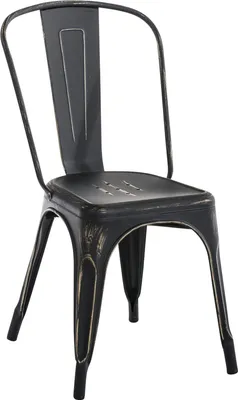Produktbild von Stuhl HLO-CP57 antik schwarz-gold