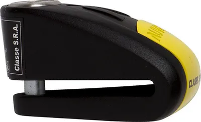 Zdjęcie produktu dla AUVRAY blokada na tarczę z alarmem B-LOCK 14 - czarna / żółta, średnica bolca 14mm (klasa S.R.A. oraz ART)