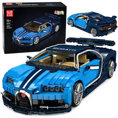 Immagine prodotto di Mattoncini da Costruzione Bugatth Auto Sportiva Blu 1212 Pz.