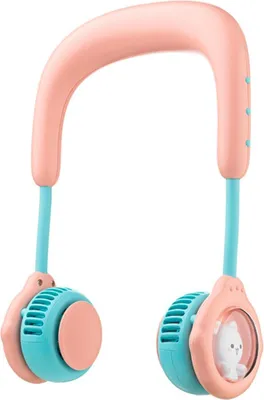 Obrázok produktu pre TechKidz, ventilátor na krk pre deti, model AirSpace, ružový