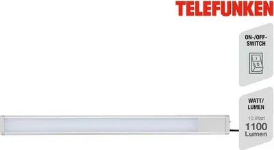 Immagine prodotto di Luce LED sottopensile 10W argento in metallo-plastica Telefunken