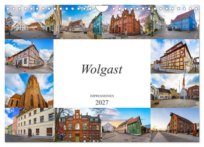 Produktbild von Wolgast Impressionen (Wandkalender 2027 DIN A4 quer), CALVENDO Monatskalender