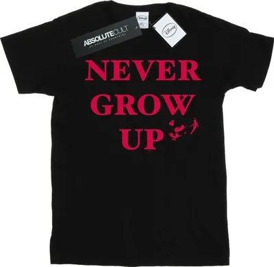 Produktbild von Disney - "Never Grow Up" T-Shirt für Damen BI42465 (3XL) (Schwarz)